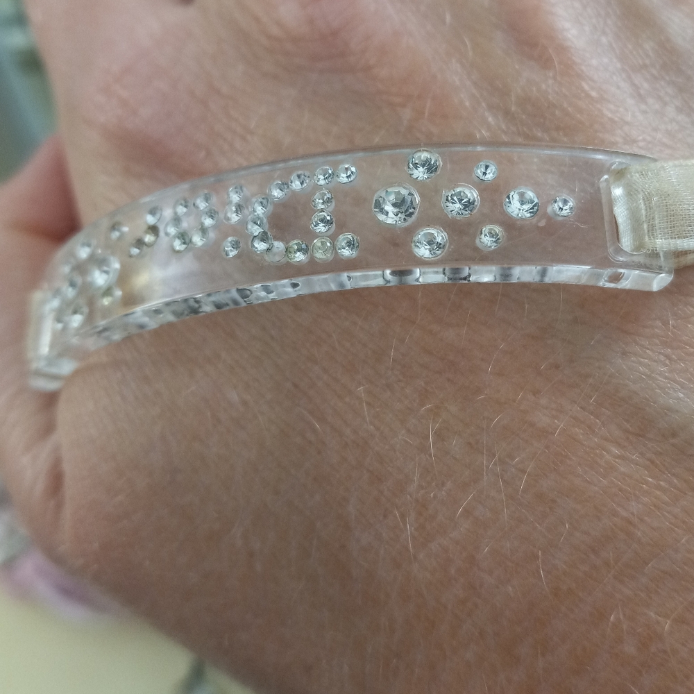 Dior Clear Rhinestone Choker - Picture 7 of 9